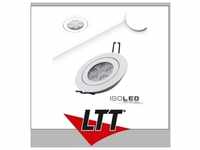 ISOLED LED Einbaustrahler, weiß, 15W, 72°, rund, neutralweiß, dimmbar