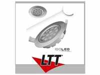 ISOLED LED Einbaustrahler, silber, 15W, 72°, rund, neutralweiß, dimmbar