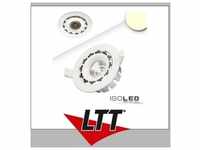 ISOLED LED Einbaustrahler COB, weiß, 15W, 45°, rund, warmweiß, dimmbar