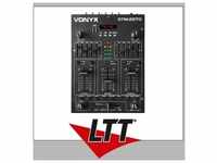 Vonyx STM2270 4-Kanal-Mischpult Soundeffekte USB/MP3/BT