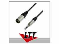 Adam Hall Cables K4 BMV 0300 Mikrofonkabel REAN XLR male auf 6,3 mm Klinke