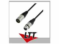 Adam Hall Cables K4 DMF 0050 DMX Kabel REAN XLR male auf XLR female 0,5 m