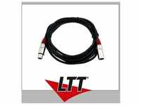 OMNITRONIC XLR Kabel 3pol 5m sw/rt