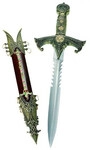 Templer Dolch inklusive verzierter Scheide