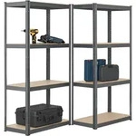 Lagerregal Easy 2er Set 160 x 80 x 40 cm - Grau