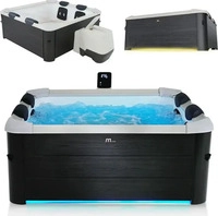 Juskys 301171, Juskys Whirlpool Oslo mit LED-Beleuchtung
