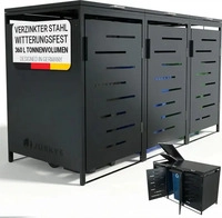 Juskys 301021999, Juskys Metall M&uuml;lltonnenbox Arel
