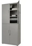 Aktenschrank aus Metall - Hellgrau