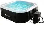 Whirlpool aufblasbar f&uuml;r 4-6 Personen - Schwarz / Wei&szlig;