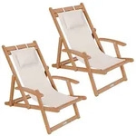 Sonnenliege klappbar Tavira - Creme