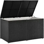 Polyrattan Auflagenbox Ikaria - Schwarz