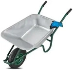 Schubkarre Garden 100 L - Silber