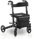 Aluminium Rollator Vital mit Sitz - Schwarz