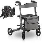 Aluminium Rollator Vital mit Sitz - Grau
