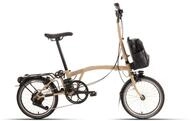 Brompton New C line Electric High - 16 Zoll 345Wh 4K Faltrad - Dune Sand