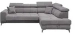 Ecksofa inklusive Sitztiefenverstellung Sydney &brvbar; grau &brvbar; Ma&szlig;e (cm): B: 282 H: 105