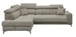 Ecksofa inklusive Sitztiefenverstellung Sydney &brvbar; grau &brvbar; Ma&szlig;e (cm): B: 282 H: 105