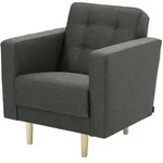 Max Winzer Sessel Jasmin &brvbar; schwarz &brvbar; Ma&szlig;e (cm): B: 75 H: 81