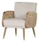 Sessel Malea &brvbar; creme &brvbar; Ma&szlig;e (cm): B: 64 H: 83 T: 75.0