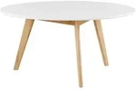Couchtisch Gera &brvbar; wei&szlig; &brvbar; Ma&szlig;e (cm): H: 45 &Oslash;: 90