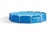 INTEX 28210NP, Intex Metal Frame Pool, rund, blau, 366x76cm