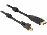 Delock 83731, Delock Kabel mini DisplayPort 1.2 Stecker mit Schraube > HDMI Stecker