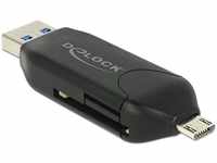 Delock 91734, Delock Micro USB OTG Card Reader + USB 3.0 A Stecker