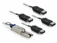 Delock 83064, Delock 83064 - Kabel Mini SAS SFF-8088 zu 4 x eSATA 1 m
