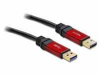 Delock 82745, Delock USB 3.2 Gen 1 Kabel Typ-A Stecker zu Typ-A Stecker 2 m Metall