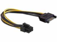Delock 82924, Delock Kabel Power SATA 15 Pin > 6 Pin PCI Express