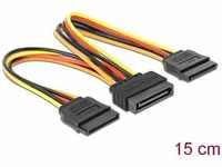 Delock 60143, Delock 60143 - Kabel Power SATA 15 Pin Stecker > 2 x Power SATA 15 Pin