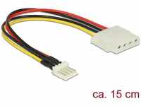 Delock 85456, Delock 85456 - Kabel Power Floppy 4 Pin Stecker zu Molex 4 Pin...