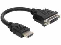 Delock 65327, Delock Adapter HDMI Stecker > DVI 24+5 Buchse, 20 cm