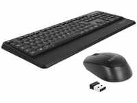 Delock 12674, Delock USB Tastatur und Maus Set 2,4 GHz, kabellos, schwarz
