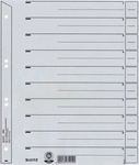 Leitz Trennblatt, Kraftkarton (RC), 200 g/m&sup2;, verst&auml;rkt, A4, grau (100 St&uuml;ck)