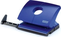 Novus Locher B 216, mechanisch, mit Anschlagschiene, 16 Blatt, 1,6 mm, blau