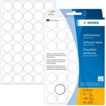 Herma Markierungspunkt, Handbeschriftung, selbstklebend, &Oslash;: 19 mm, wei&szlig; (1.280