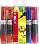 Stabilo Textmarker LUMINATOR, Keilspitze, 2 - 5 mm, Schreibfarbe: 6er sortiert (6