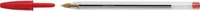 Bic 8373619 - Kugelschreiber Cristal Medium, 0,4 mm, Transparent, Schreibfarbe, Rot