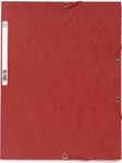 Exacompta Einschlagmappe, Manilakarton, 400 g/m&sup2;, Eckspanngummi, A4, 24 x 32 cm, rot