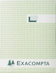 Exacompta Kladden kariert Leineneinband