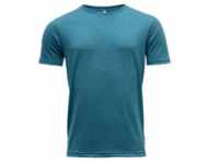 DEVOLD Eika - Herren T-Shirt - blau meliert - L