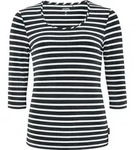 SCHNEIDER SPORTSWEAR DIONNEW - Frauen-Shirt 3/4-Arm - granit/wei&szlig; - 36