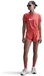 Nike NK ONE SWSH HBR Damen Dri-Fit T-Shirt hellrot - L