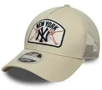 NEW ERA NY Yankees MLB Patch 9FORTY A-Frame Trucker Cap Hellbeige - STK