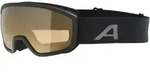Alpina SCARABEO JR. Q-LITE Kinder-Skibrille black matt - mirror gold - STK