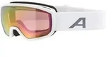 Alpina SCARABEO JR. Q-LITE Kinder-Skibrille white matt - mirror red - STK