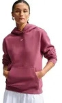 Nike Studio Fleece Damen Hoody Pink Smoke/Sail - L