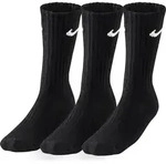 Nike Cushioned Crew-Trainingssocken (3 Paar) - Schwarz/Wei&szlig; - S