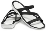 Crocs Swiftwater Sandalen Damen black/white - 41-42